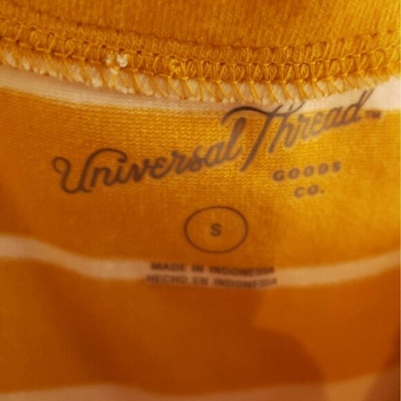 Universal Threads Womens New Gold White Striped Cropped Tank Top - Picture 4 of 6